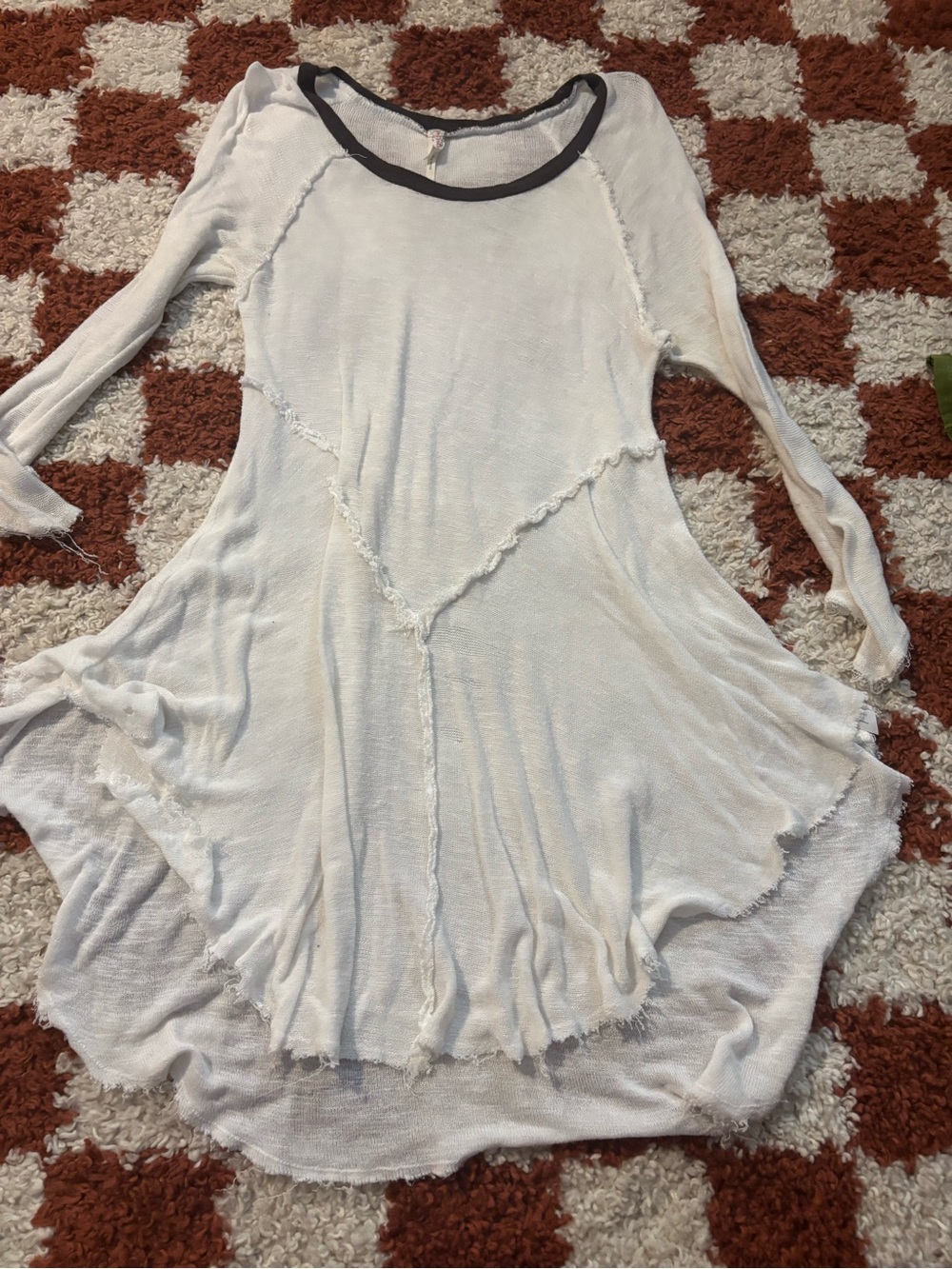 Free People Long Sleeve Swing Top with Contrast Neck. Bundle